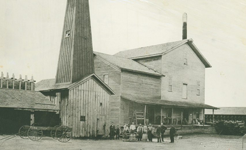 Old photo of flour mill