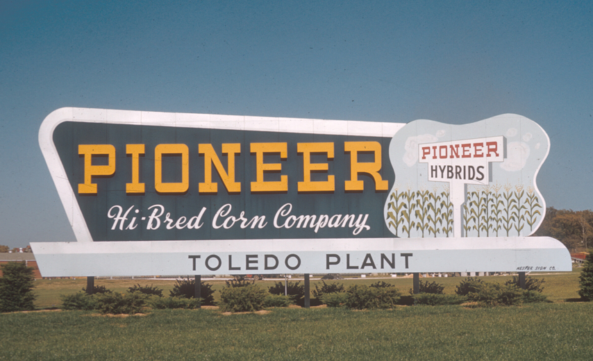 Pioneer HiBred Corn Company sign